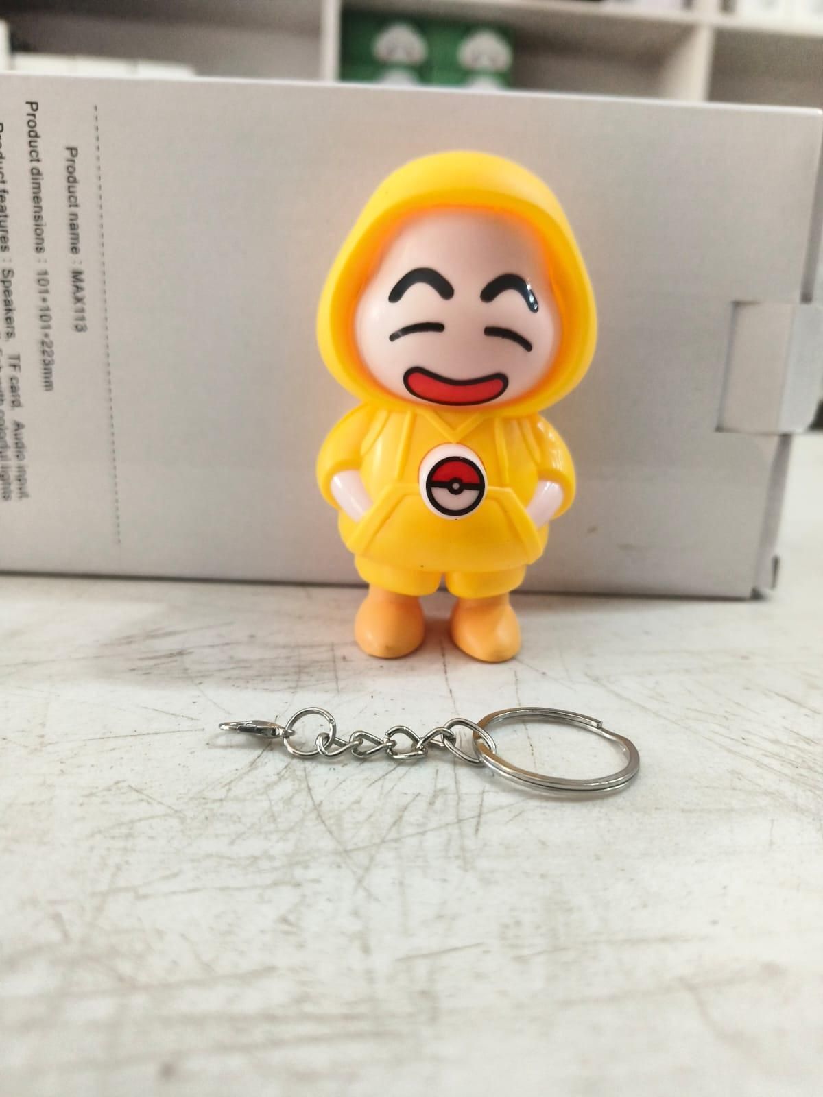 Shin‑chan Face-Changing Keychain – 3 Expressions Cartoon Toy Charm