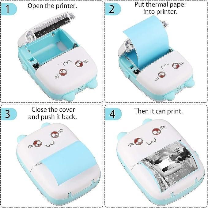 Inkless Bluetooth Pocket Printer – Ultra-Portable Thermal Sticker & Note Printer