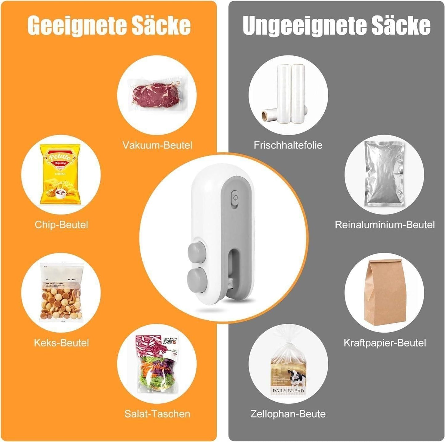 Portable USB Bag Sealer & Cutter – Magnetic Mini Heat Sealer | Dotmint