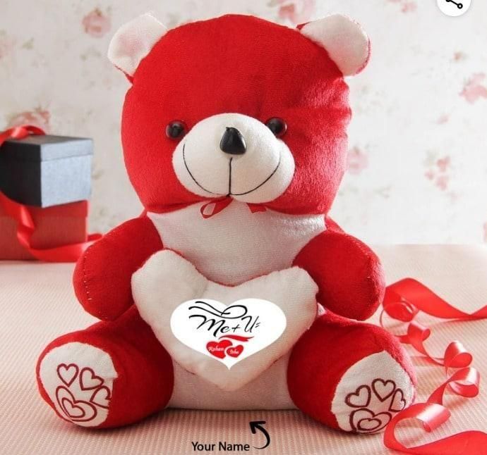 Soft Teddy Bear with Love Quote – Romantic Plush Gift | Dotmint