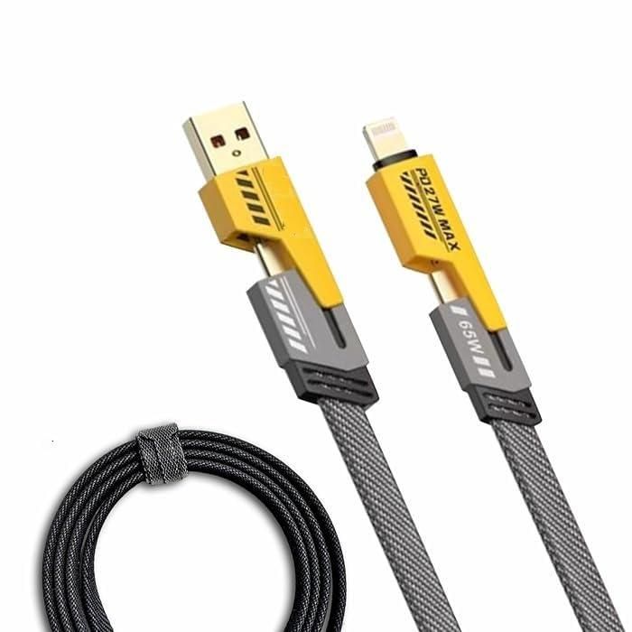 USB‑C Lightning 4‑in‑1 Cable – Fast Charging & Data Sync | Dotmint
