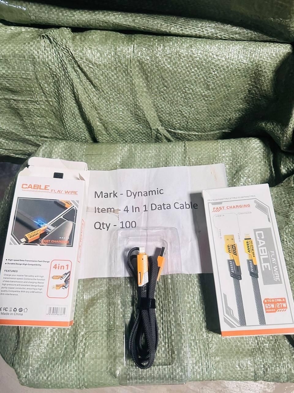 USB‑C Lightning 4‑in‑1 Cable – Fast Charging & Data Sync | Dotmint