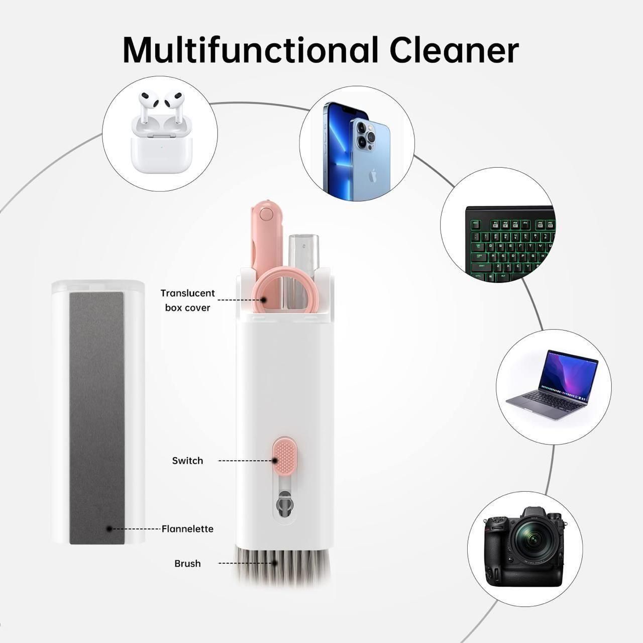 7‑in‑1 Electronic Cleaner Kit with Brush – Keyboard & Earbud Cleaning Pen | Dotmint